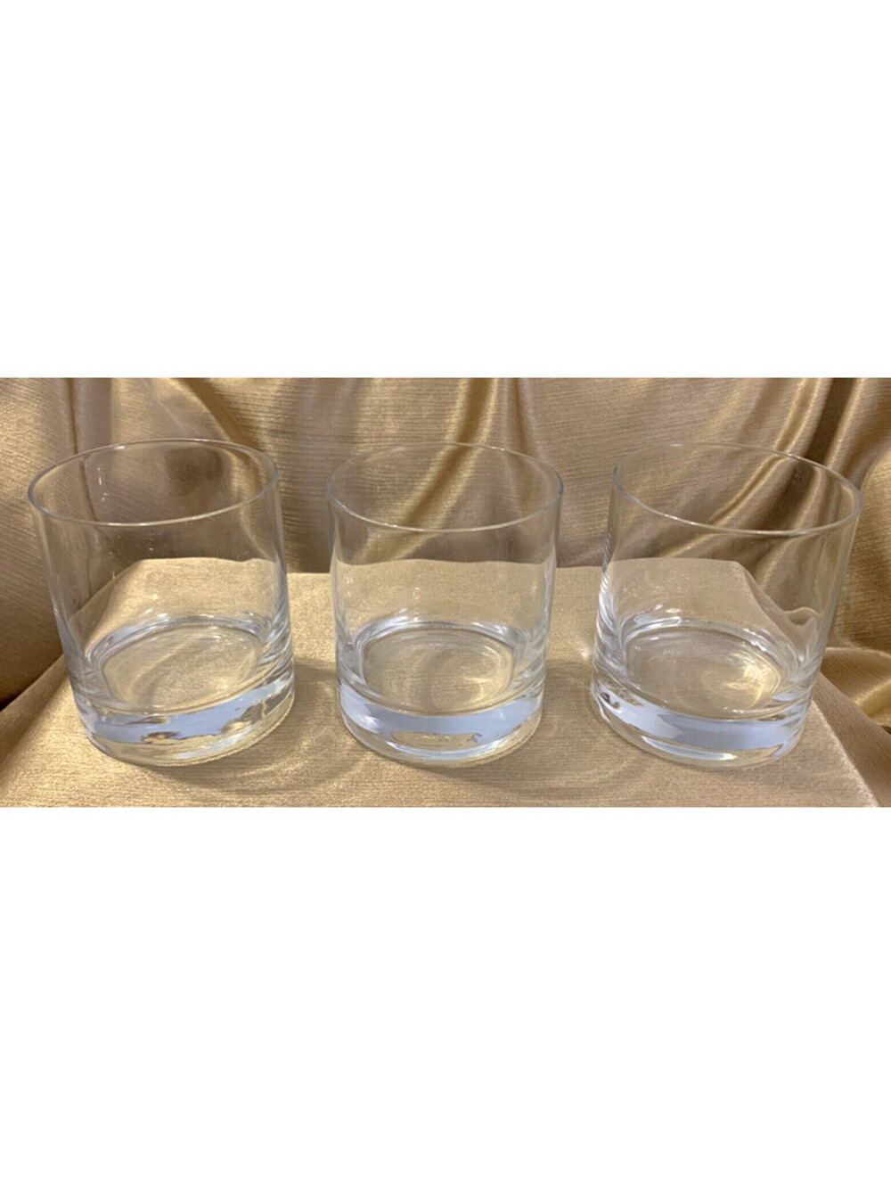Bormioli Rocco CLASSICO Double Old Fashioned Glasses ITALY Blown Glass 4" 3pc